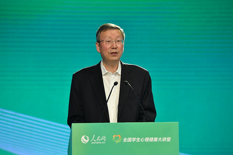 教育部黨組成員、副部長、總督學(xué)王嘉毅致辭。人民網(wǎng)記者 于凱攝