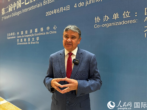 巴西社會發(fā)展部部長迪亞斯。 人民網(wǎng)記者 張榮攝