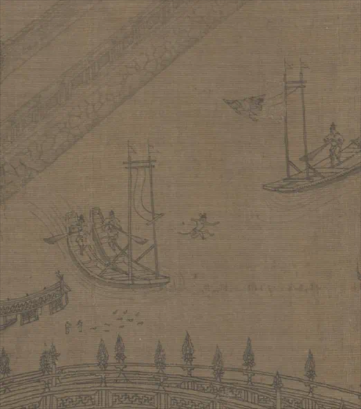 《龍舟奪標(biāo)圖》中的“水秋千”