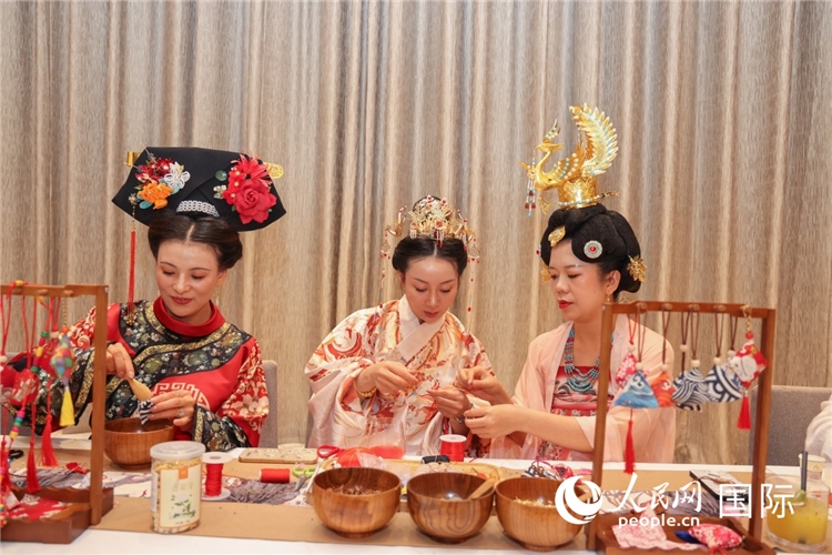 中國(guó)傳統(tǒng)文化展示。人民網(wǎng)記者任皓宇攝