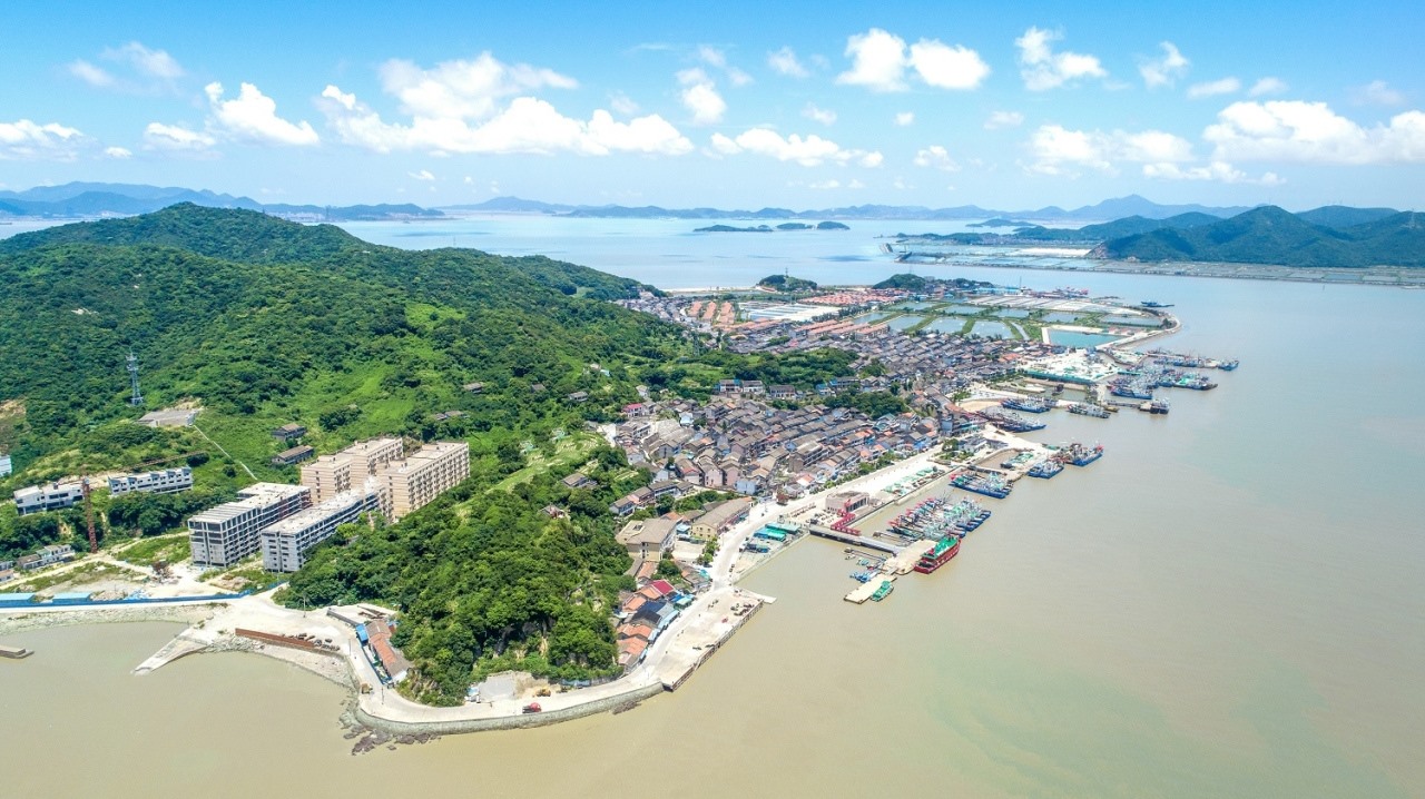 航拍視角看今日螞蟻島。螞蟻島管委會供圖