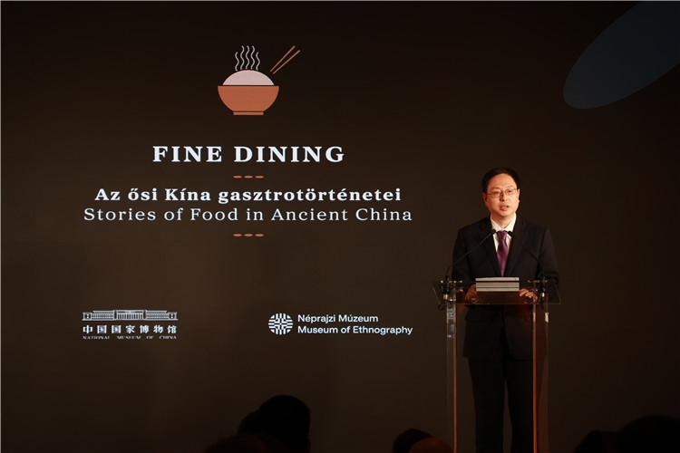 中國國家博物館副館長楊帆致辭。圖片由中國駐匈牙利大使館提供。