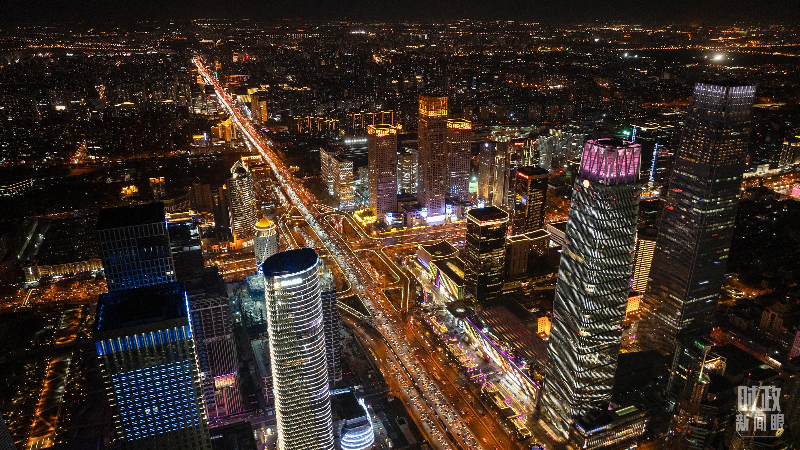 △北京CBD（中央商務(wù)區(qū)）。（總臺記者郭增浩拍攝）