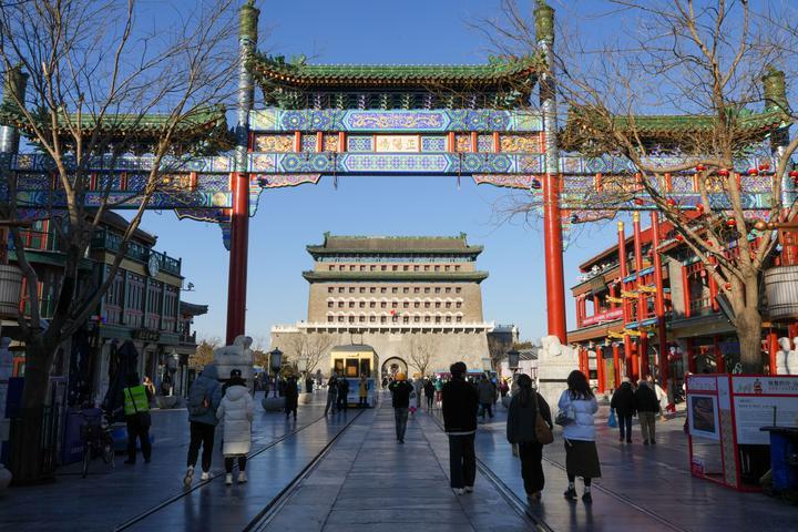 這是2024年12月26日從前門(mén)大街拍攝的正陽(yáng)門(mén)箭樓。