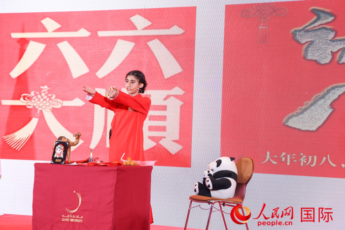快板表演。人民網(wǎng)記者任皓宇攝